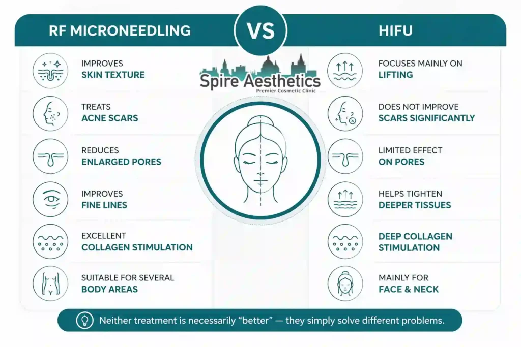 RF Microneedling vs HIFU: Which Treatment Gives Better Results Cranleigh?