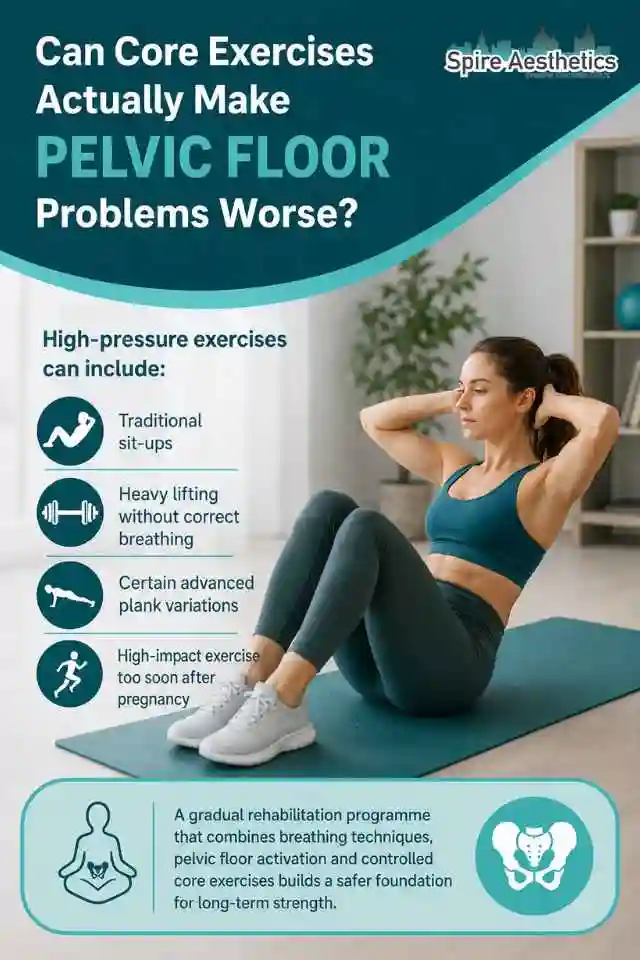 Can Strengthening Your Core Alone Actually Make Pelvic Floor Problems Worse Cranleigh?